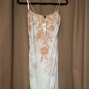 Floral Print Spaghetti Strap Dress